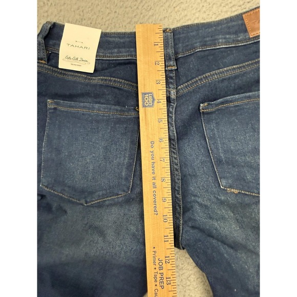 Tahari Kelly Jeans Womens 10 Blue Matoury Wash Mid Rise Skinny Stretch Denim - Picture 11 of 15